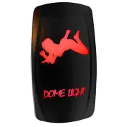 On/off Red Dome Light Rocker Switch LED backlit for auto and Boat [5362A25]
