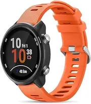 Compatible with Garmin Forerunner 245/645/55 Watch Band, 20mm Sport Strap for Galaxy Watch 6/5/4 Vivoactive 3 Forerunner 645/245 Music Band, Soft Wristbands for Garmin Venu/Venu Sq/Vivomove HR