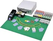 Combine Poker/Blackjack Set with 600 Laser Chips Aluminium,Poker Chips & Sets 11.14KG-80186