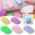 20Pcs Disposable Travel Soap Portable Soap Paper Box Slice Sheets Scented V7W4