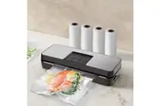 Devanti Food Vacuum Sealer Machine Auto Seal Cutter 5 Modes Storage Bags 4 Rolls