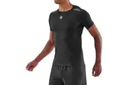 Skins Men's 3-Series Activewear Short Sleeve Top Black