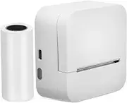 GARVALON Printer Thermal Paper Sticker Printer Label Printer Mini Pocket Printer Strong Adhesive Backing