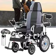 Folding Electric Wheelchairs for Adults Senior, 500W Powerful Motor, Waterproof All Terrain Motorized Wheelchair, 5-Speed Adjustment, Long Travel Range Wheelchair