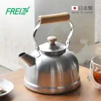 在飛比找momo購物網優惠-【日本和平FREIZ】千歲 日製復古風木柄不鏽鋼茶壺-IH對