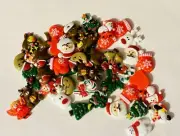 Christmas Embellishments, Flatback, Cabochons DIY 50 Pc.