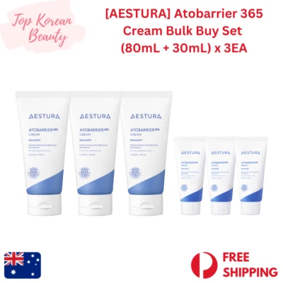 [AESTURA] Atobarrier 365 Cream Bulk Buy Set (80mL + 30mL) x 3EA | K-Beauty