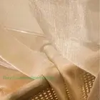 Sparkling Yarn Translucent Gauze Curtains for Bedroom Tulle Sheer Drapes Decor