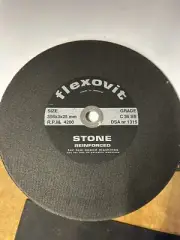 42 Flexovit Reinforced Stone Cutting Discs 356x3x25mm. RPM 4200