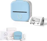 Print Pod, Print Pods Mini Printer, Sticky Note Printer, My Print Pod, printpods, Premium Printer Sticker Maker Pocket Thermal Printer Customized Sticker for Study, DIY Scrapbook (Blue)