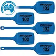 Pro Quip Fuel Id Tag 5Pk Light Blue Elf Race 102 - 11056