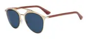 Authentic DIOR Reflected Rose Gold w/Red - Blue Lens #TUZKU Sunglasses (62-16)
