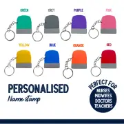 Custom name stamp, nurse name stamp, personalised name stamp, name stamp