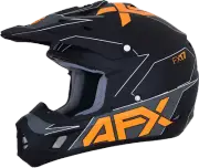 AFX 0110-6505 FX-17 Helmet - Aced - Matte Black/Orange - Medium