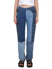 [Marine Serre] Marine Serre-Jeans In Denim-Donna 40
