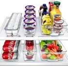 Fridge Bins and Freezer Bins Refrigerator Organizer Stackable Food Storage Conta