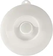 [Lurch] Lid Universal Medium Ø210mm Transparent, Silicone, White/Anthracite, 210 mm