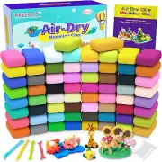 Air Dry Clay 66 Colors, Modeling Clay for Kids, DIY Model Magic Clay, Molding Cl