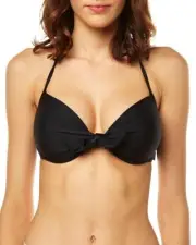 Rip Curl Womens 6 LOVE N SURF MOULDED D CUP Separate Bikini Top - GSI2BD Black