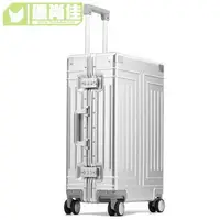 在飛比找樂天市場購物網優惠-行李箱 旅行箱 全鋁鎂合金行李箱女男鋁合金拉桿箱鋁框26寸純