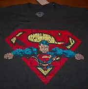AWESOME SUPERMAN Dc Comics T-Shirt LARGE NEW w/ tag