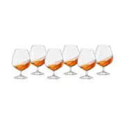 Bohemia Crystal Viola Brandy Glasses 600mL Capacity Set of 6 Pieces Transparent