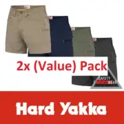 2x Hard Yakka Work Shorts 3056 Brunswick Cargo Y05115 Workwear