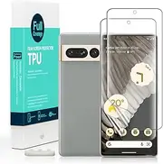 [Ibywind] Screen Protector For Google Pixel 7 Pro 5G(6.7 Inches),with 2Pcs Flexible TPU Film[Fingerprint Reader,Easy to install]