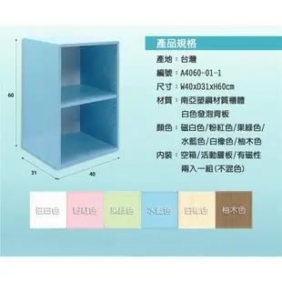 【正陞/南亞塑鋼家具】DIY組合櫃【A4060-01-1空箱】磁性/免螺絲/2入一組/書櫃/收納櫃/置物櫃