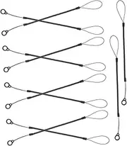 KAILIKETIY 10pcs Stylus Cord Neck Loop Lanyards Stylus Pens Rope Tool Tether Lanyard Stylus Pens Lanyard Stylus Pens Spring Strap Retractable Pens Leash Touchscreen Pen Tether Plastic Black