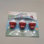 Shakespeare Hide-A-Hook Floats (3 Pack), Fishing Bobbers Red/White
