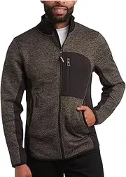 [CANADA WEATHER GEAR] Men's Sweater Fleece Jacket - Warm Zip Up Techno Fleece Sweater - Casual Outdoor Jackets for Men (M-XXL)