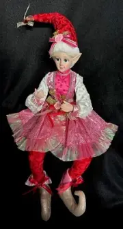 NWT Cynthia Rowley Valentine’s Day Fairy Elf Shelf Sitter Figure 28" Decor