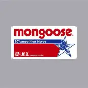 Mongoose - BMX Products Inc - Competition Bicycle Banner - old school bmx
