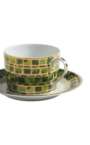 [Tania Bulhoes] Tea Cup & Saucer Jade Green