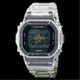 CASIO 卡西歐 G-SHOCK 40週年限定 獨特透視表面半透明雙材質綜合錶帶(DWE-5640RX-7)[秀時堂]
