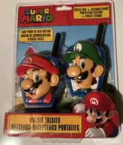 Super Mario Bros. Walkie Talkies Static Free + Extended Range 2020 SEALED New!