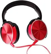Game Headphones - 3.5mm Surround Gaming Headset, Ear Headset with Line Control and Microphone Gaming Headset Compatible with MP3/4, with 7.1 Surround Sound, PS5 Headset with LED Lights(Red)