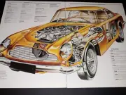 Aston Martin DB6 Picture Article Collectible Out of Print Wall Art Display Decor