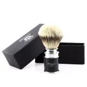 Men's Shave Brush For Home Shaving Silver Tip Super Synthetic Hair Brushes
