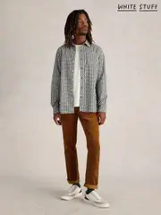 White Stuff Blue Fish Printed Shirt (AJ0678) | $71