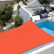 Sun Shade Sail 13x7FT 97% UV Block Rectangle Canopy Outdoor Pool Watermelon Red