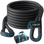 1" x 30ft Kinetic Recovery Tow Rope - 37,480lbs Capacity Tow Strap, Heavy Dut...