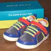 NEW Toddler Baby Boys SOLE PLAY Ladon Flex Comfort Sneakers, Multicolor NEON 6 M