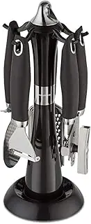 Morphy Richards Dune 976040 4 Piece Gadget Set with Carousel Stand, Black, Stainless Steel