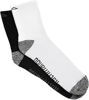 [Kathmandu] Accion driMOTION Quarter Crew Unisex Socks - 2Pk Black/White L/XL