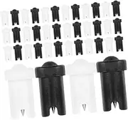 FRCOLOR 60pcs Eyelash Glue Bottle Needles Blocking Nozzle Tips for Eyelash Extensions Durable Essential Tool for Lash Application Home Salon Use
