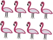 OHPHCALL 12pcs Flamingo Embroidery Patches for Clothes Decorative Applique for Jackets Jeans Crafts Fashion DIY Clothing Repair Embellishment