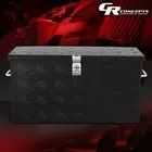 27'' L Black Aluminum Pickup Truck Bed Tool Box w/ Fixed Side Handle + Keys