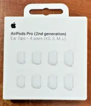 Apple New AirPods Pro (2nd Generation) Ear Tips 4 Pairs White MCAVAZM/A